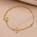  Personalized Heart Name Bracelet - Chic & Timeless Style