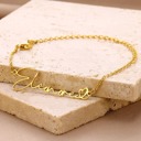  Personalized Heart Name Bracelet - Chic & Timeless Style