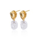 Style 1 Trending Zircon Pearl Earrings - Luxurious Gold Drop Earrings