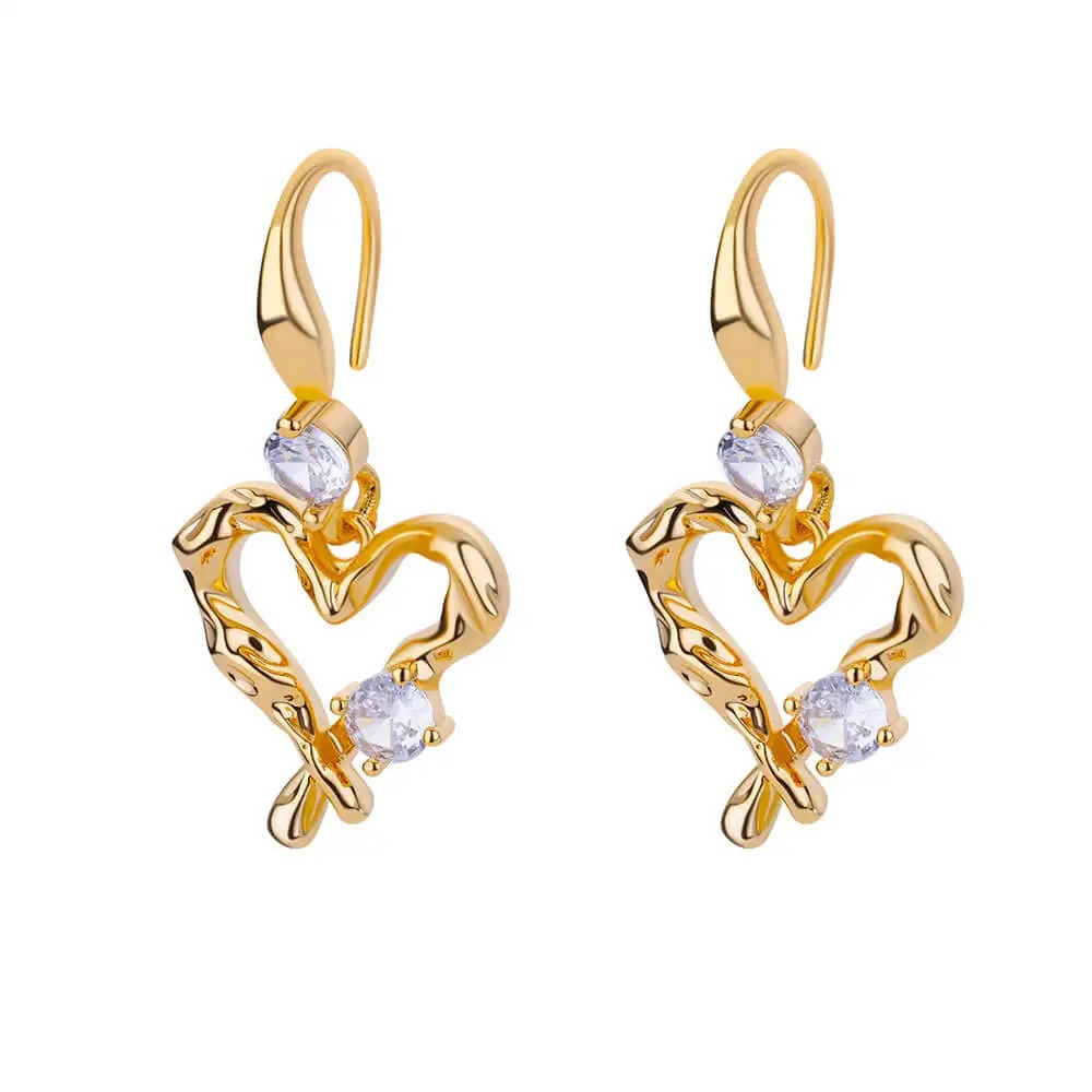 Trending Zircon Pearl Earrings - Luxurious Gold Drop Earrings