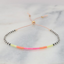 Neon Beaded String Bracelets