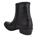 Size 8 Black Jazzy Jackman Leather Ankle Length Boots for Men