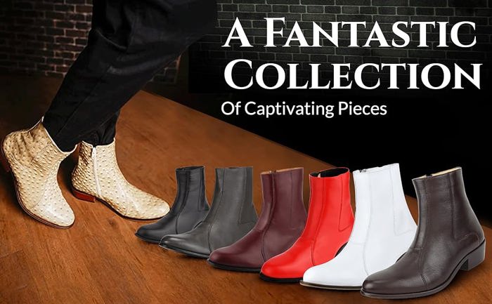 Jazzy Jackman Leather Ankle Length Boots for Men