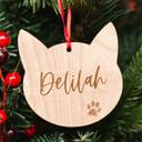  Personalized Pet Ornament, Custom Cat Ornament, Cat Lover Gift, Custom Dog Ornament, Dog Lover Gift