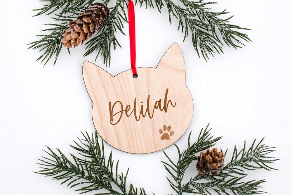 Personalized Pet Ornament, Custom Cat Ornament, Cat Lover Gift, Custom Dog Ornament, Dog Lover Gift