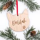  Personalized Pet Ornament, Custom Cat Ornament, Cat Lover Gift, Custom Dog Ornament, Dog Lover Gift