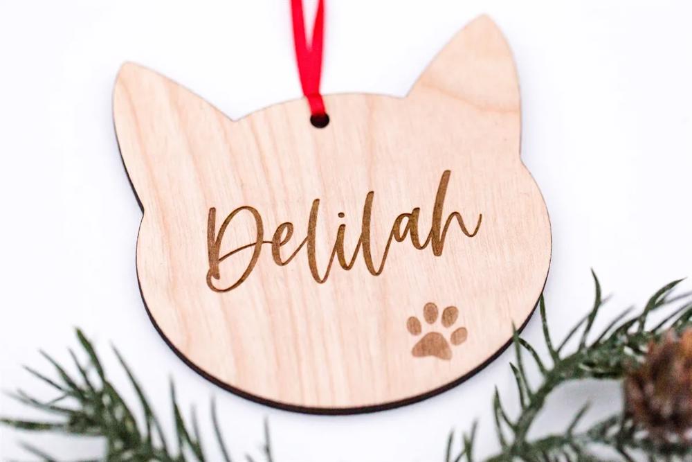 Personalized Pet Ornament, Custom Cat Ornament, Cat Lover Gift, Custom Dog Ornament, Dog Lover Gift