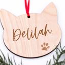 Cat Personalized Pet Ornament, Custom Cat Ornament, Cat Lover Gift, Custom Dog Ornament, Dog Lover Gift