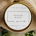  Winter Night Handcrafted Soy Candle - 4 oz.