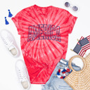 Large Red Fourth of July Tie Dye Graphic Tees | America | USA | Spilling the Tea | Seventeen 76