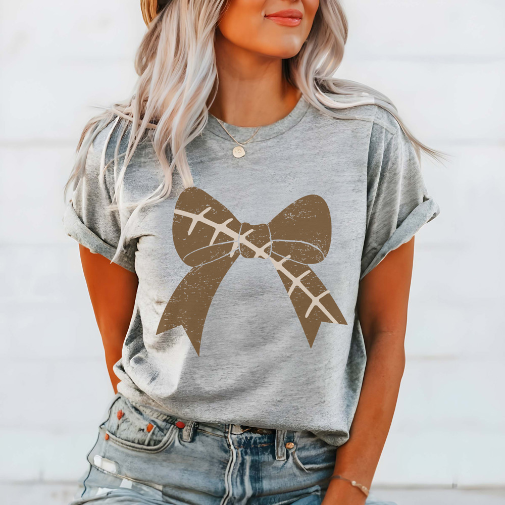 Football Large Bow Bella Graphic Tee