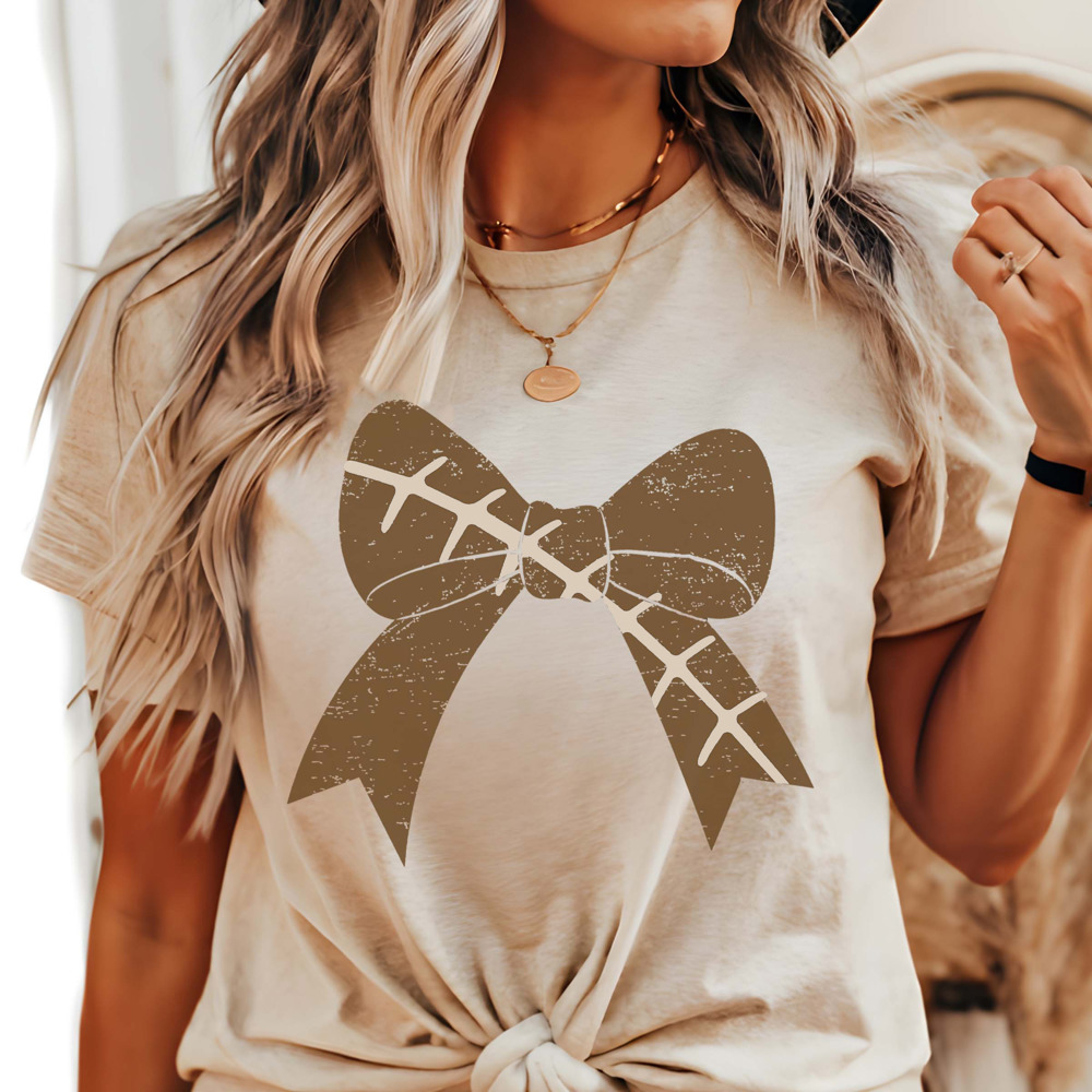 Football Large Bow Bella Graphic Tee