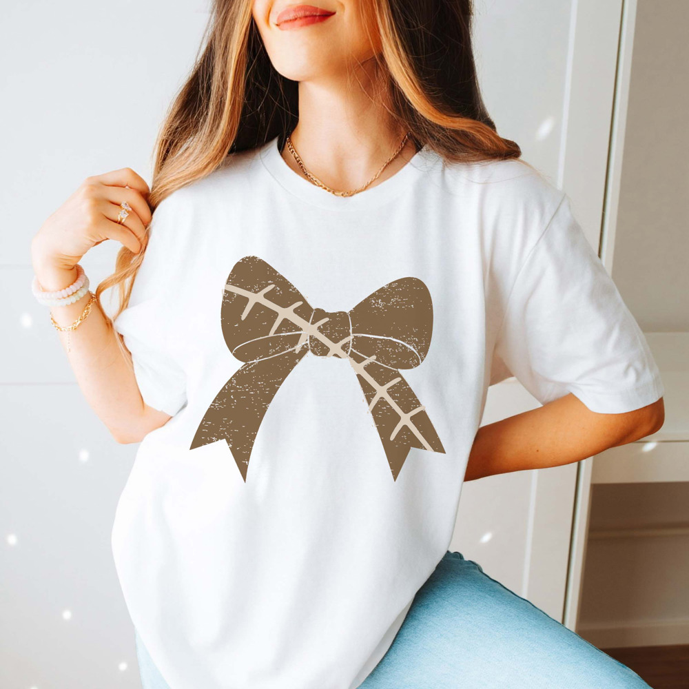 Football Large Bow Bella Graphic Tee