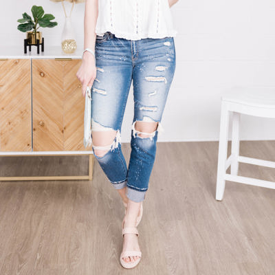 KanCan - Lucy High Rise Boyfriend Jeans