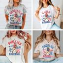  Vintage Baseball Teams Bella Tee