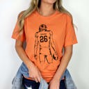  Personalized Football Player Bella Graphic Tee