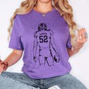  Personalized Football Player Bella Graphic Tee