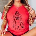  Personalized Football Player Bella Graphic Tee