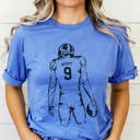  Personalized Football Player Bella Graphic Tee