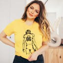  Personalized Football Player Bella Graphic Tee