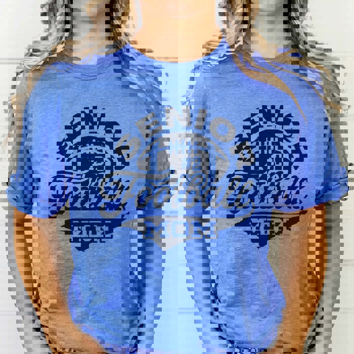 Custom Senior Football Mom Graphic Tee with Football Players Number – Bella