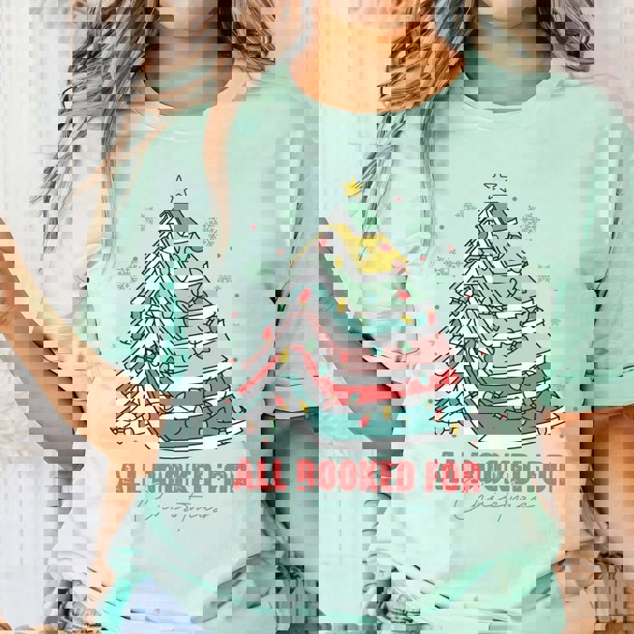 All Booked For Christmas Bella Graphic Tee