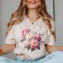 2X Natural All's Fair In Love And Poetry Floral Tee