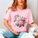 2X Pink All's Fair In Love And Poetry Floral Tee