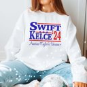 2X White America Taylor's Version Crew Sweatshirt