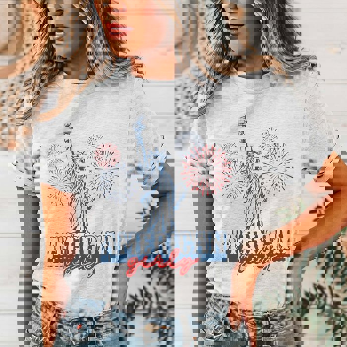 American Girly Statue of Liberty Tee