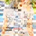 Small Natural American Girly Statue of Liberty Tee