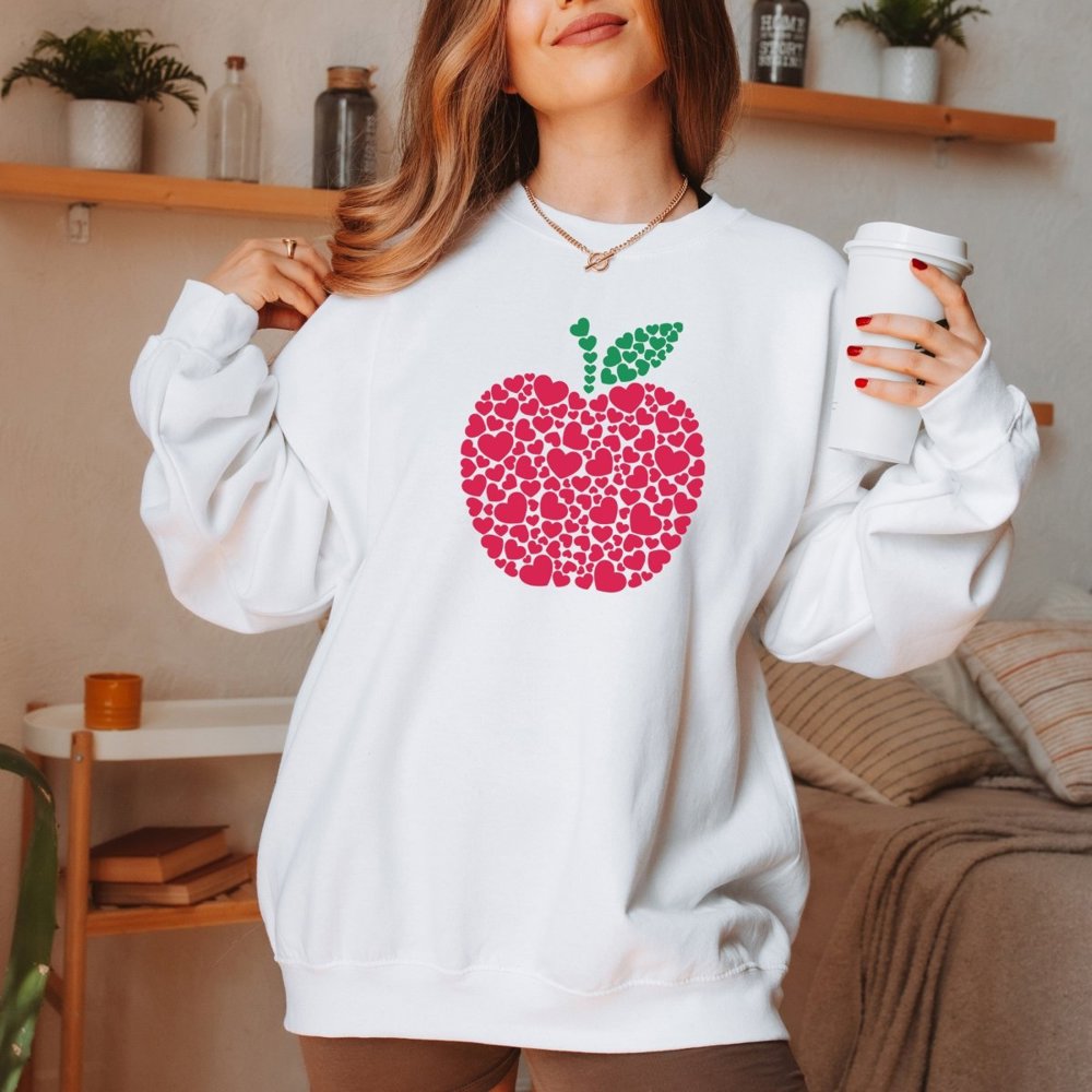 Apple of Hearts Crewneck Sweatshirt