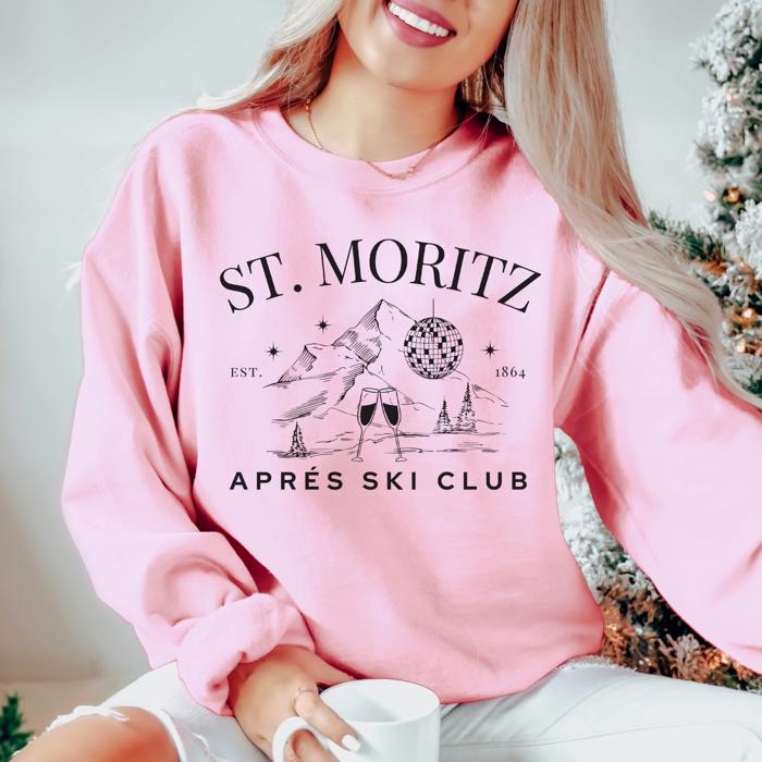Après Ski Gildan Sweatshirt Collection – Park City Ski Club, Espresso Martini Après-Ski, Breckenridge Ski Club, Aspen Ski Club & St. Moritz
