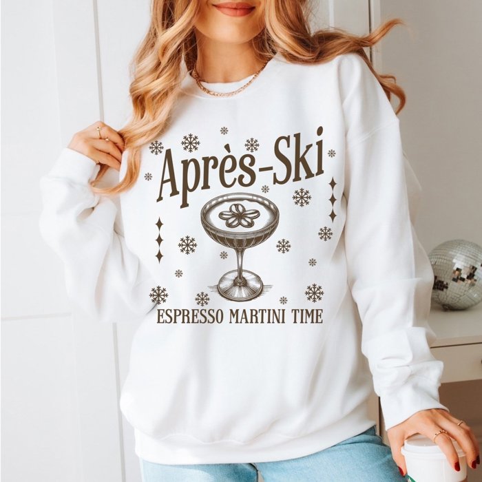 Apres Ski Espresso Martini Time Graphic Sweatshirt