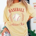 2X Butter Baseball Athletic Club Comfort Color Tee