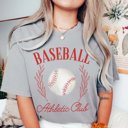 2X Grey Baseball Athletic Club Comfort Color Tee