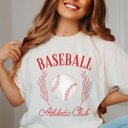 2X Ivory Baseball Athletic Club Comfort Color Tee