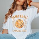 2X White Basketball Athletic Club Comfort Color Tee