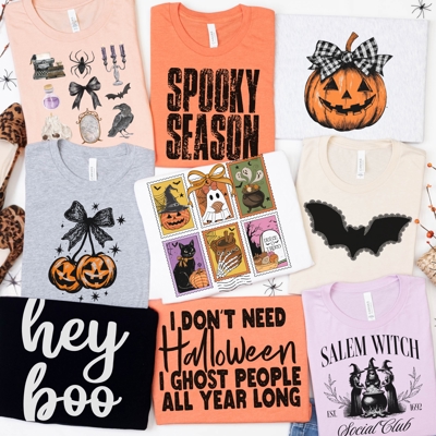 Spooky Season, Ghost & Witch Humor | Bella Canvas Halloween Graphic Tees 
