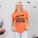 Medium Orange Spooky Season, Ghost & Witch Humor | Bella Canvas Halloween Graphic Tees 