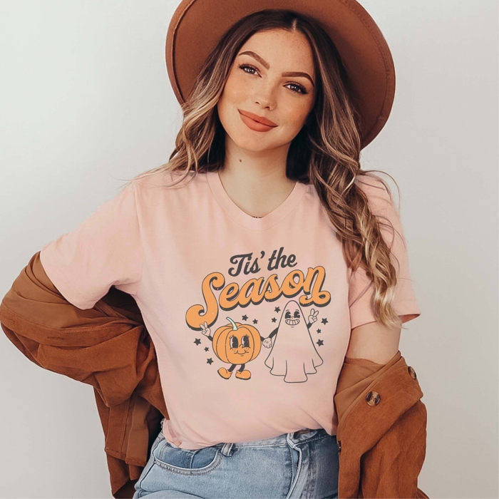 Retro Witchy Vibes & Trick or Treat Shirts | Bella Canvas Halloween Graphic Tees