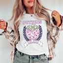 Medium White Retro Witchy Vibes & Trick or Treat Shirts | Bella Canvas Halloween Graphic Tees