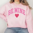 Large Light Pink Be Mine Crewneck Sweatshirt