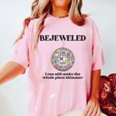 Large Blossom Bejeweled Comfort Color Tee