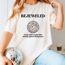 Large Ivory Bejeweled Comfort Color Tee