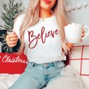  Believe Script Bella Graphic Tee