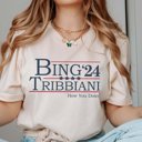 2X Natural Bing Tribbiani Election 24 Graphic Tee