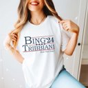 2X White Bing Tribbiani Election 24 Graphic Tee