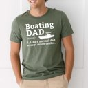 Large Military Boating Dad Tee