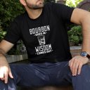 Large Black Bourbon Goes In Wisdom Comes Out Graphic Tee